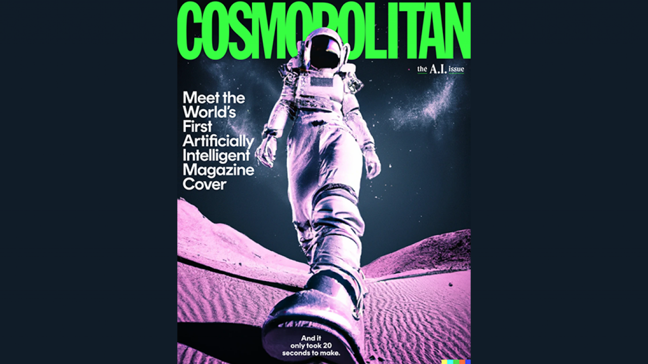 Cosmopolitan USA Let AI Design Its Latest Magazine Cover